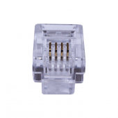 Коннекторы Cabeus 4P4C (RJ-11) коннекторы cabeus 4p4c (rj-11)