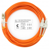 шнур оптический duplex cabeus fop-62-lc-sc-1m (7608c)