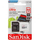 карта памяти sandisk ultra microsdxc 64 гб
