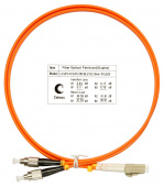 Шнур оптический duplex CABEUS FOP-62-LC-SC-1,5m (7606c)