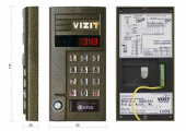 Вызывная панель VIZIT БВД-343RTCPL цветная вызывная панель vizit бвд-343rtcpl цветная