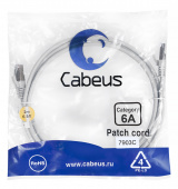 Патч-корд Cabeus PC-SSTP-RJ45-Cat.6a-2m-LSZH патч-корд cabeus pc-sstp-rj45-cat.6a-2m-lszh