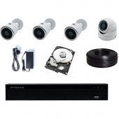IPTRONIC Комплект AHD дача/коттедж 2Tb Bullet-Dome Kit 3-1 iptronic комплект ahd дача/коттедж 2tb bullet-dome kit 3-1