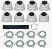 IPTRONIC Комплект IP дача/коттедж Dome Kit 8-POE iptronic комплект ip дача/коттедж dome kit 8-poe