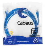 Патч-корд Cabeus PC-UTP-RJ45-Cat.5e-3m-BL-LSZH патч-корд cabeus pc-utp-rj45-cat.5e-3m-bl-lszh