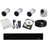 IPTRONIC Комплект AHD дача/коттедж 2Tb Bullet-Dome Kit 3-1 ИБП iptronic комплект ahd дача/коттедж 2tb bullet-dome kit 3-1 ибп