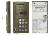 вызывная панель vizit бвд-sm101tcpl цветная