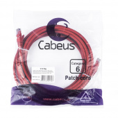 патч-корд cabeus pc-utp-rj45-cat.6-5m-rd-lszh (11179c)