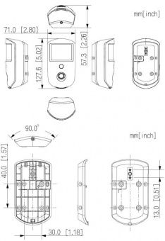 извещатель охранный dahua dhi-ard1731-w2(868)-b