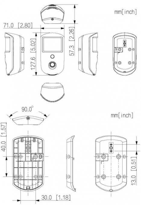 извещатель охранный dahua dhi-ard1731-w2(868)-b