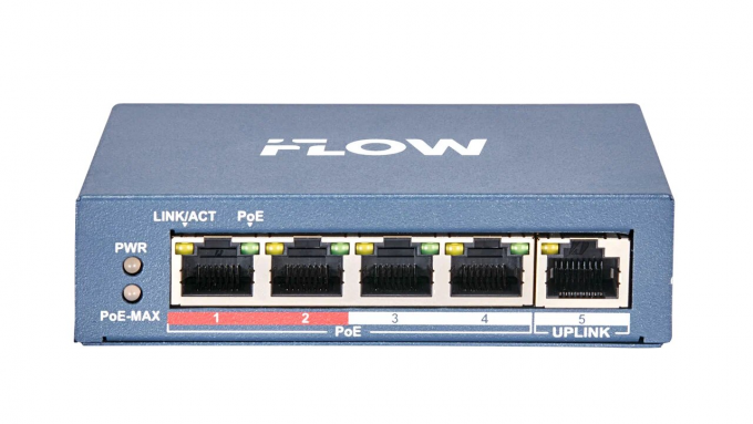 poe-коммутатор iflow f-sw-eu205poe-v/l (соответствует hiwatch ds-3e0105p-e/m(b))