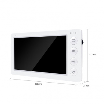 Монитор домофона VIZIT 705E5W цветной монитор домофона vizit 705e5w цветной