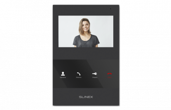 Видеодомофон SLINEX SQ-04M (черный) видеодомофон slinex sq-04m (черный)