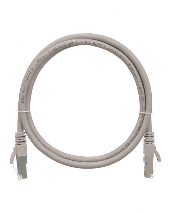 Коммутационный шнур NIKOMAX NMC-PC4SD55B-010-GY коммутационный шнур nikomax nmc-pc4sd55b-010-gy