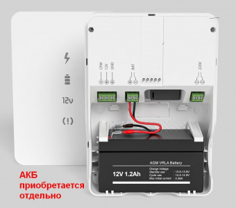 Блок резервного питания Ритм 12В 2.5А в компактном корпусе под АКБ 1.2Ач блок резервного питания ритм 12в 2.5а в компактном корпусе под акб 1.2ач