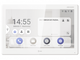 абонентский монитор hikvision ds-kh9510-wte1 (b)