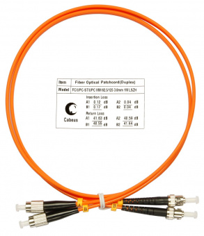 Шнур оптический duplex CABEUS FOP-62-FC-ST-7m (8407c) шнур оптический duplex cabeus fop-62-fc-st-7m (8407c)
