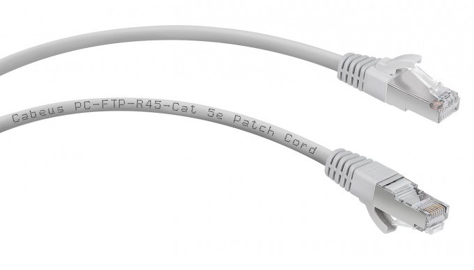патч-корд cabeus pc-ftp-rj45-cat.5e-0.3m