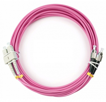 патч-корд оптический cabeus fop-50-om4-sc-fc-10m (9116c)