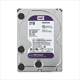 Внутренний жесткий диск HDD 2 ТБ SATA Western Digital Purple внутренний жесткий диск hdd 2 тб sata western digital purple