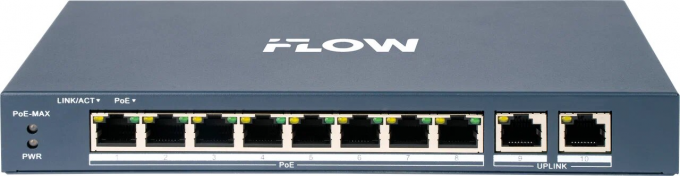 poe коммутатор iflow f-sw-eu410hpoe-v (соответствует hiwatch ds-3e0310hp-e)