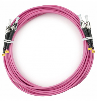 патч-корд оптический cabeus fop-50-om4-st-st-5m (9094c)