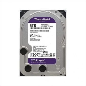 внутренний жесткий диск hdd 6 тб sata western digital purple
