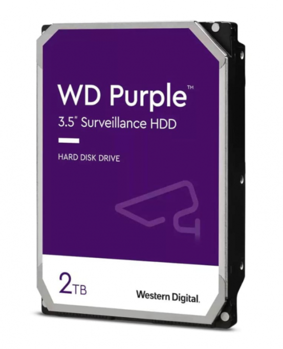 Жесткий диск Purple Western 2 Тб (HDD) WD23PURZ жесткий диск purple western 2 тб (hdd) wd23purz