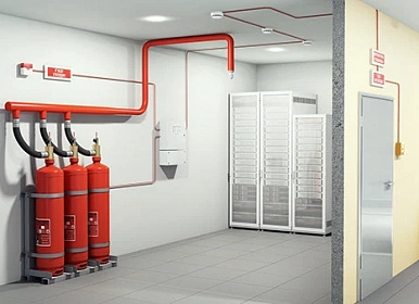 Проектирование газового пожаротушения