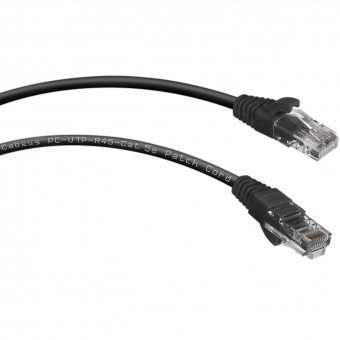 патч-корд cabeus pc-utp-rj45-cat.5e-0.15m-bk-lszh