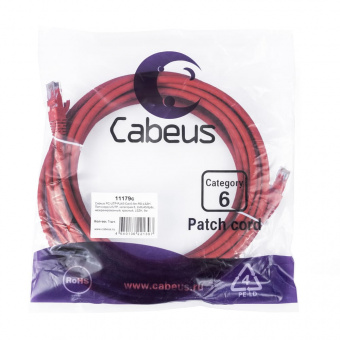 Патч-корд CABEUS PC-UTP-RJ45-Cat.6-5m-RD-LSZH (11179c) патч-корд cabeus pc-utp-rj45-cat.6-5m-rd-lszh (11179c)