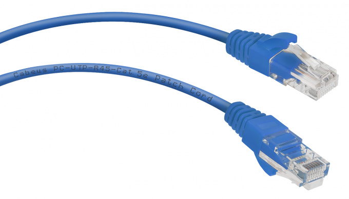 Патч-корд Cabeus PC-UTP-RJ45-Cat.5e-1.5m-BL патч-корд cabeus pc-utp-rj45-cat.5e-1.5m-bl