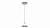 подвесной кронштейн iflow f-ay10054 для купольных камер