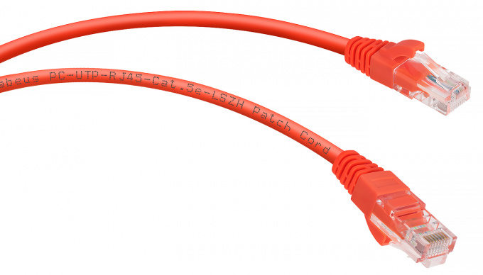 Патч-корд Cabeus PC-UTP-RJ45-Cat.5e-0.5m-RD-LSZH патч-корд cabeus pc-utp-rj45-cat.5e-0.5m-rd-lszh