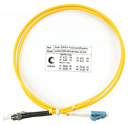 Патч-корд оптический Cabeus FOP(d)-9-LC-ST-3m (7526c)