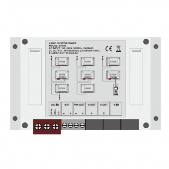 Блок питания AccordTec AT-36/2 WH для многоквартирного домофона 36 В блок питания accordtec at-36/2 wh для многоквартирного домофона 36 в