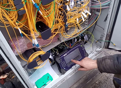 Визуальное обследование волоконно-оптической линии