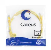 Патч-корд Cabeus PC-UTP-RJ45-Cat.5e-1.5m-YL-LSZH патч-корд cabeus pc-utp-rj45-cat.5e-1.5m-yl-lszh