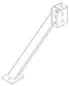 упор для стоек секции ограждения perco-mb-16.9