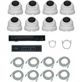 IPTRONIC Комплект IP дача/коттедж Dome Kit 8 iptronic комплект ip дача/коттедж dome kit 8
