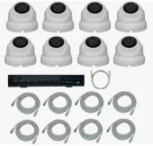IPTRONIC Комплект IP дача/коттедж Dome Kit 8-POE iptronic комплект ip дача/коттедж dome kit 8-poe