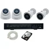 IPTRONIC Комплект IP дом/дача Bullet-Dome Kit 2-2 iptronic комплект ip дом/дача bullet-dome kit 2-2